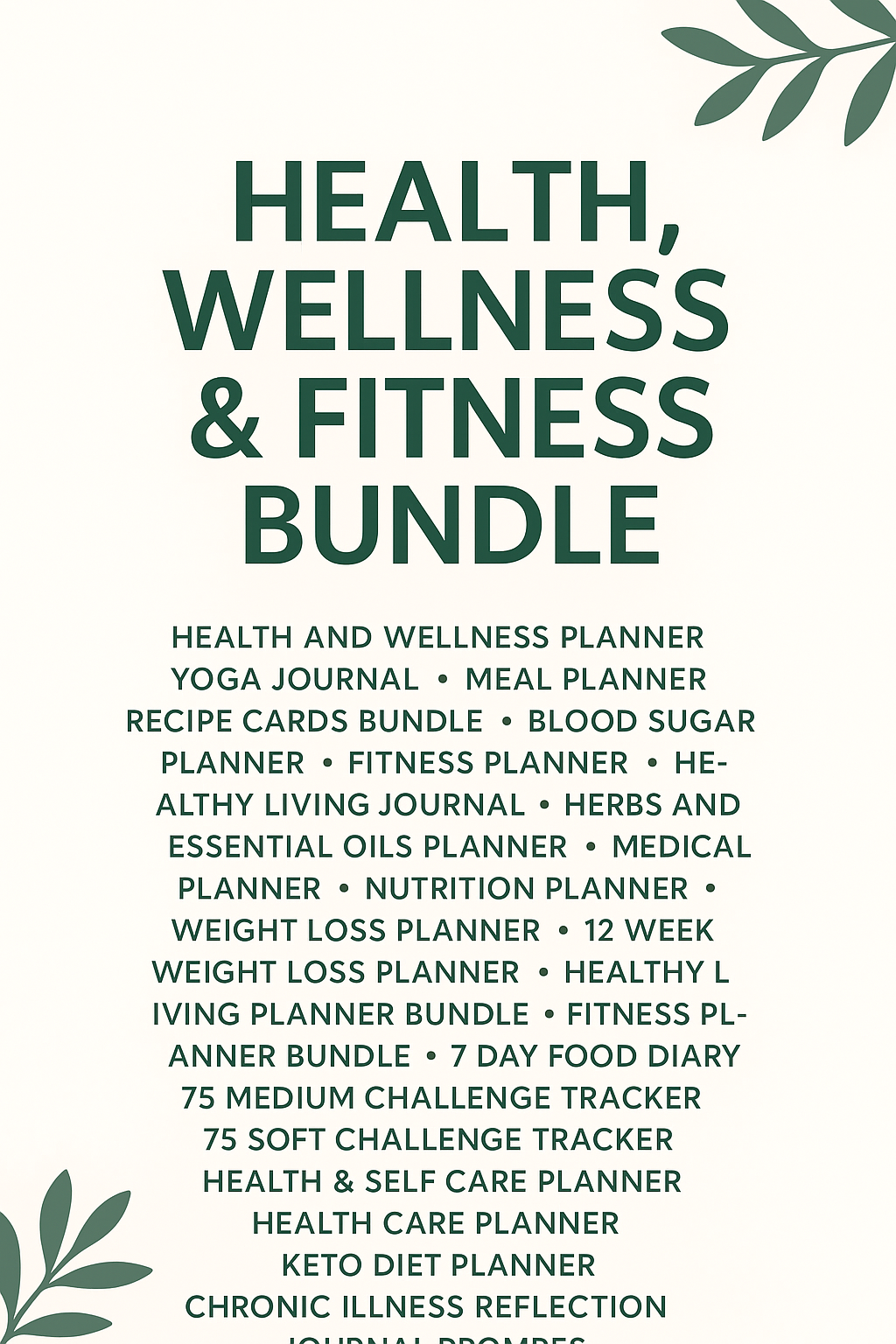 The Ultimate Health, Wellness & Fitness Bundle