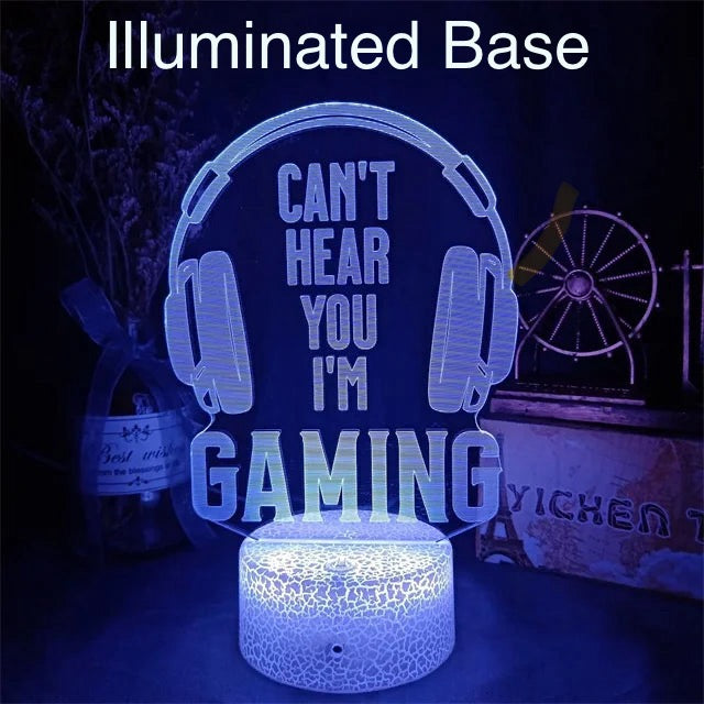 3D Illusion LED Gaming Lamp