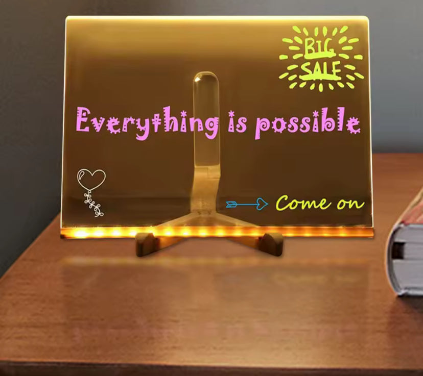 LED Light Up Creative Note Board