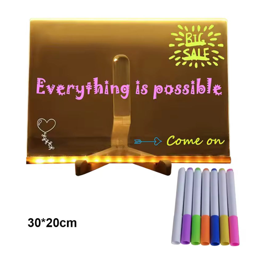 LED Light Up Creative Note Board