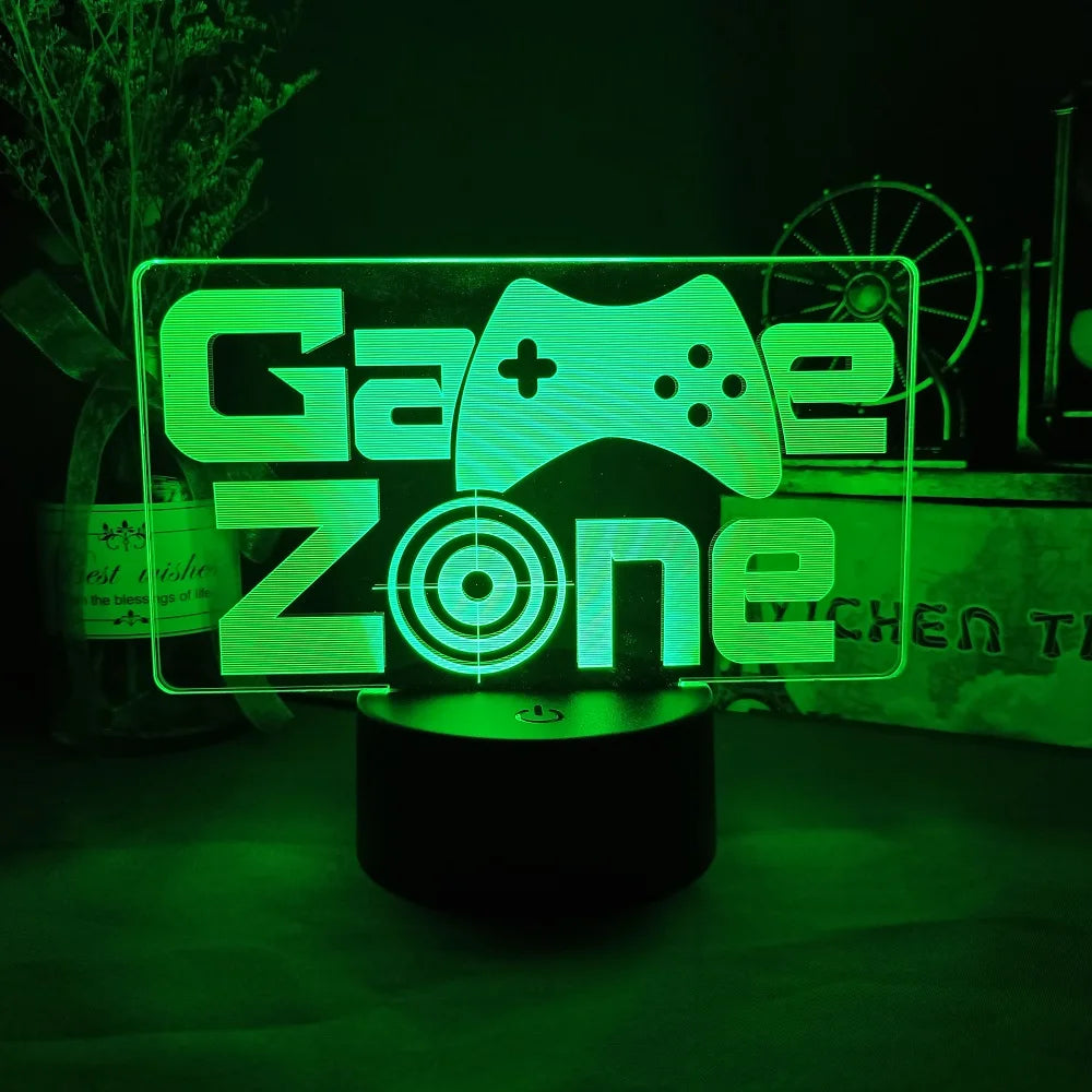 3D Illusion LED Gaming Lamp