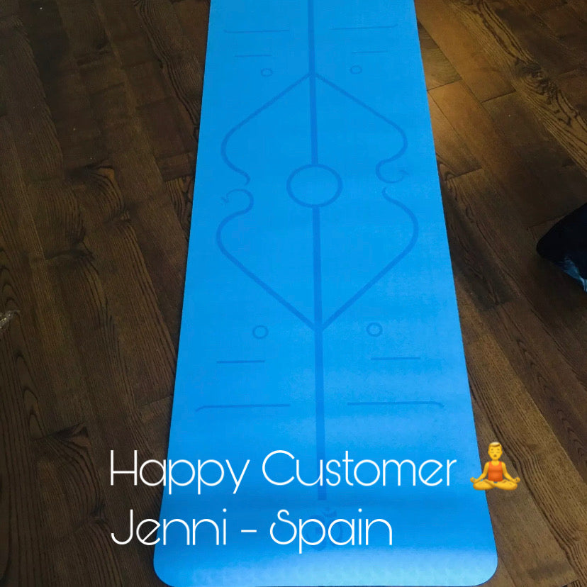 yoga mat with lines