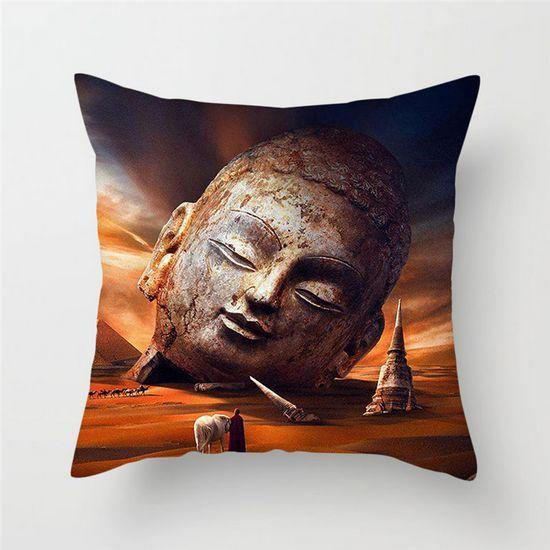 Buddhism Style Replacement Cushion Cover