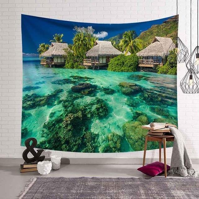 Tropical Landscape Bohemian Tapestries