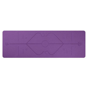 yoga mat with lines